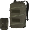 Large Lightweight Tactical First Aid Backpack - Durable Tear-Resistant Medical Organizer with Multipurpose Back Panel(Ranger Green)
