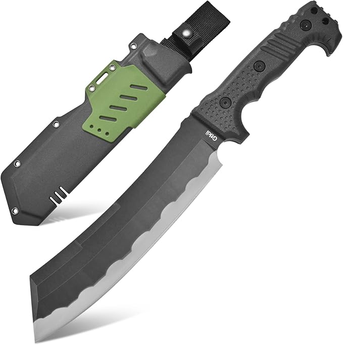 Gtkii GTK10 Fixed Blade Knife DC53 Steel Blade Full Tang Nylon Fiberglass Handle Massive Cool Knifes for Jungle Hunting Camping Bushcraft Adventure