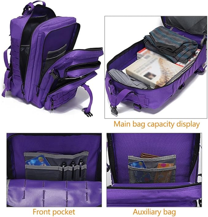 Military Tactical Backpack Large Army 3 Day Assault Pack Molle Bag Backpacks (ACU)