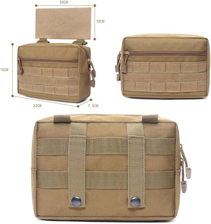 Outdoor Sports Airsoft Gear Molle Assault Combat Hiking Bag Accessory Camouflage Pack Tactical Kit Pouch