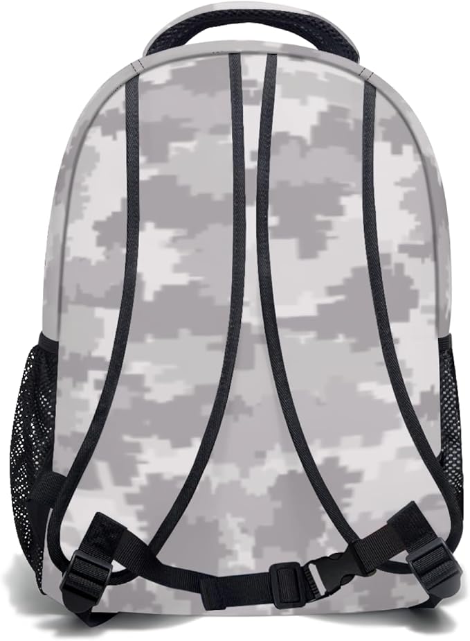 Boys Camo School Backpack Tactical Style Lightweight Bookbag 17.32 x 12.59 x 5.9 Inch for Ages 10 to 14 Middle School Students Durable Backpack for Back to School Daily Use