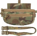 Tactical Drop Pouch Sub Abdominal Carrying Kit Bag Fanny Pack with Hook and Loop Panel for Tactical Chest Rig Outdoor Bag