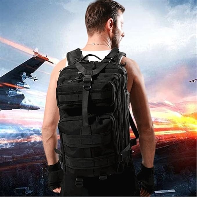 Tactical Outdoor Rucksacks 30L Large Waterproof Military Backpack for Camping Hiking Trekking Shoulder Bags