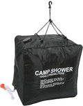 Gavigain 40L Camp Shower Bag Solar Camp Shower Bag with Sprayer PVC Rubber Plastic Cloth Texture UV Proof Coating Shower Water Bag for Outdoor