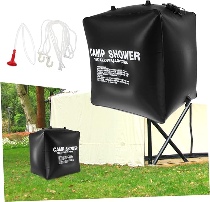 Abaodam Solar Shower Bag for Camping Durable Outdoor Shower Pouch with Hanging Rope for Hiking Fishing and Travelling Eco-Friendly Solar Heating Bag
