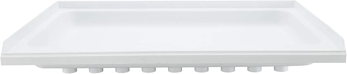 RecPro RV Shower Pan | 36 x 24 x 5 Right Drain in White | RV Shower Base | Camper Shower Pan