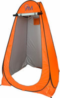 AUDA AUDIM Pop Up Privacy Tent - Camping Shower Tent - Outdoor Sun Shelter - Toilet Tent - Portable Dressing Room - Waterproof Easy Set Up Foldable Lightweight and Sturdy Carry Bag AM001 Orange