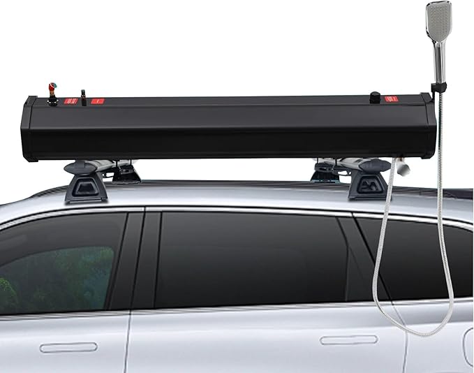 Pressurized Water Tank with Shower for Overlanding and Camping Portable Water Storage for Outdoor Activities