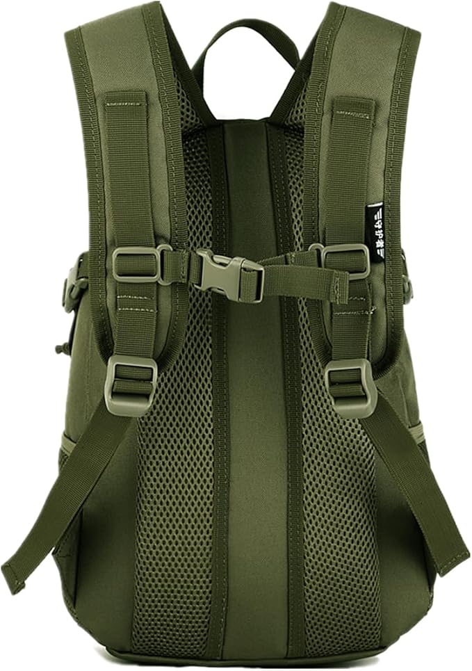 UNISTRENGH 12L Mini Daypack Military MOLLE Tactical Backpack Rucksack Gear Assault Pack for Cycling Fishing (Military Green)