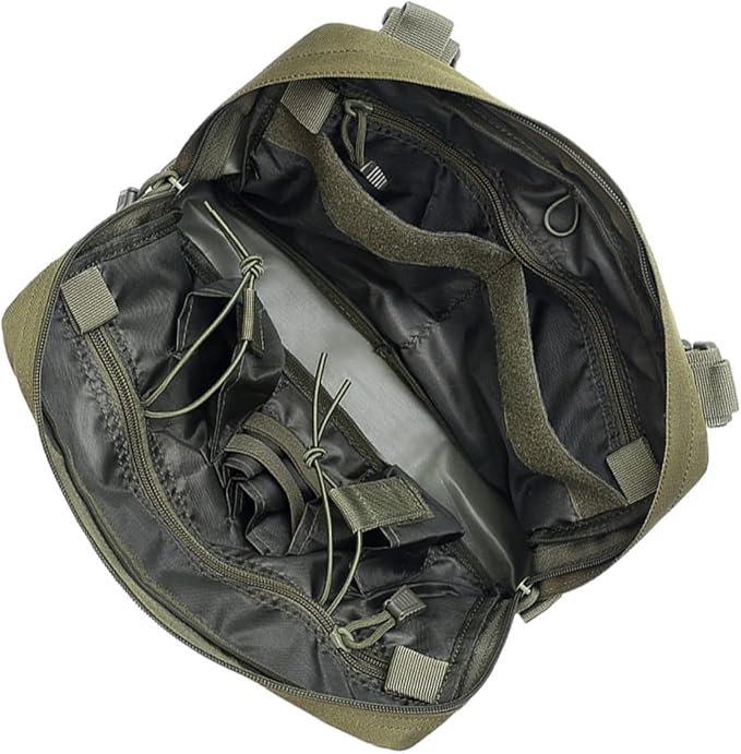 LIFKOME Adjustable Shoulder Bag for Men Nylon Camping Chest Bag Capacity for Hiking Hunting