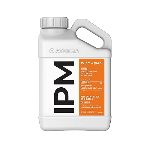 Athena IPM Plant Pest Control Solution | Broad Spectrum Fungicide &amp Insecticide for Indoor and Outdoor Plants | Supports Control of Spider Mites Powdery Mildew and Common Plant Pests | 1 Gallon