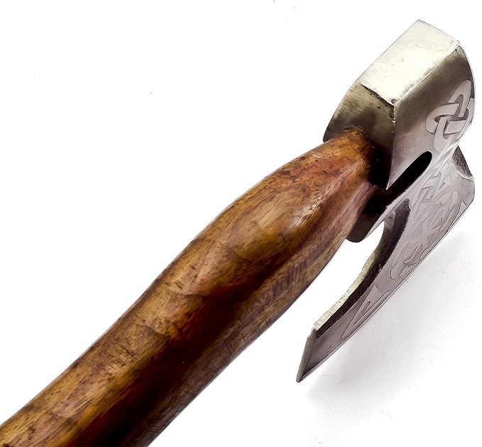 Custom Handmade Stainless Steel Viking Axe with Gorgeous and Solid Wood Handle (Y-04)