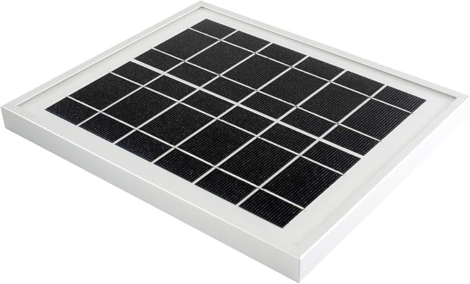 waveshare Solar Panel (6V 5W) with High Performance156 Monocrystalline Cell Toughened Glass Anodic Oxidation Aluminum Alloy for Use with Solar Power Manager