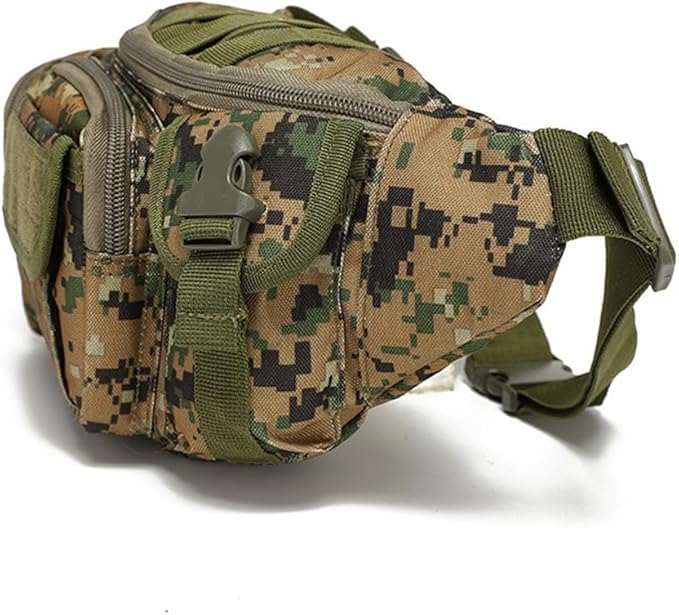 Tactical Waist Pack Military Fanny Pack for Men Outdoor Army Waist Bag Large Waist Pack for Daily Life Cycling Camping Hiking Hunting Fishing (Jungle Digital)