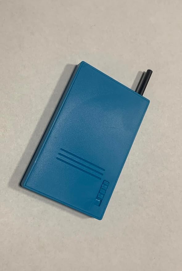 Inhalation Station Turquoise Blue 7 Slot Snuff Storage Box w/Built in Slim 3 Metal Straw Portable Travel Case