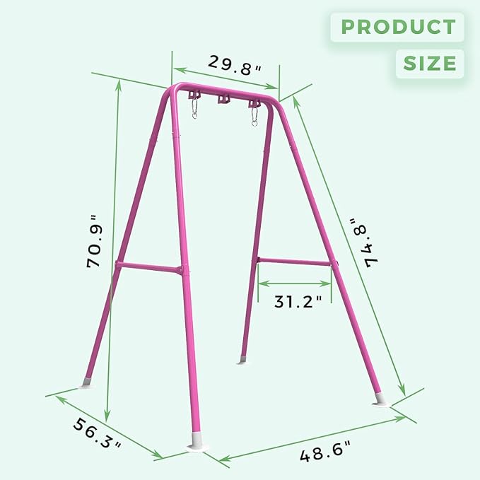 G TALECO GEAR Hammock Chair StandHeavy-Duty Steel 300LBS Multi-Use Hammock Stand for Outdoor Indoor Swing Chair not Include