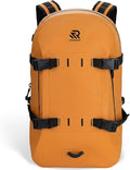 IPX7 Waterproof Backpack for Kayaking Paddle Boarding Boating Premium 30L Dry Bag with Resin Zipper Airtight Rugged Gear Protection Large Capacity for Men Water Sports Surfing Orange