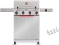 Monument Grills 4+1 Burner Stainless Steel 525 sq.in Propane M2 Gas Grill 49000 BTU 500°F in 5 Mins Outdoor Patio Grill with Broil Zone 1 Side Burner Foldable Side Shelf with Paper Towel Rack