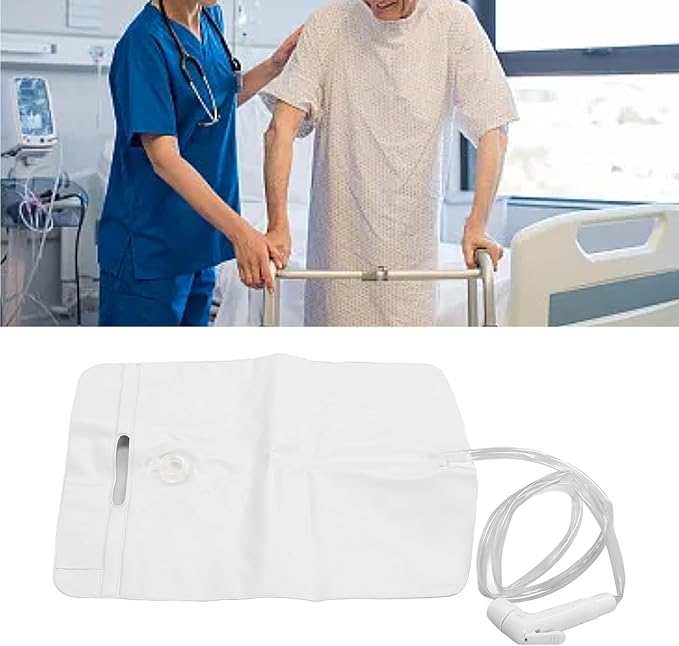 Bedside Shower Water Bag Portable Camping Shower Bag for Hair Washing In Bed Inflatable Shampoo Basin Elderly