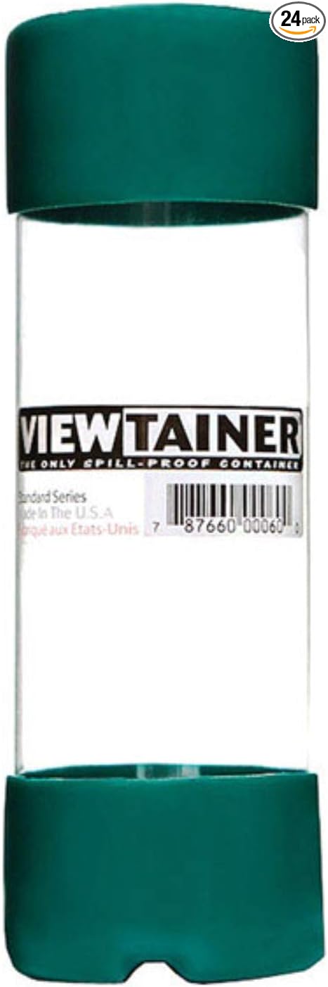 Viewtainer 2 in. L x 2 in. W x 6 in. H Slit Top Container Plastic Green