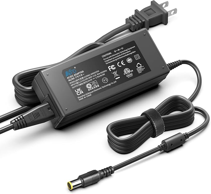 for Jackery Charger KFD AC Adapter for Jackery Portable Power Station Explorer 240 300 500 550 E240 E300 E500 G0500A0500AH-2 293/518Wh 300W 500W Lithium-ion Battery Charger 24V 3.75A 90W Power Supply