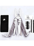 Multitool Set with Pliers Knife Scissors for DIY Repair Camping EDC Survival Gear(DL30-Grey)