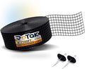 Rotak Critter Guard PRO - 4in x 100ft Solar Panel Bird Prevention Roll Kit with 100 Fastener Clips - Heavy Duty Galvanized Black PVC Coated ½ inch Wire Roll Mesh (4 PRO + 100 Clips)