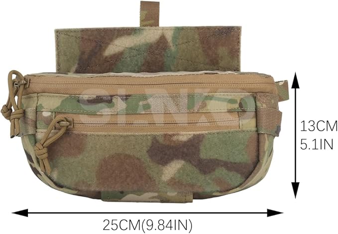 Dual Use Tactical Storage PouchEDC Tool Admin Sundry Waist BagAirsoft Hunting Military Utility Multifunctional Vest Extension Attachment Bag
