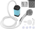 Pilipane Rechargeable Portable Camping Shower 3 Speed Outdoor Shower Pump(Blue)