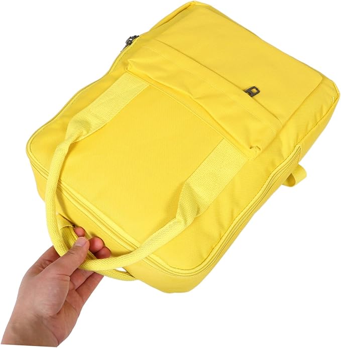 NUOBESTY Seat Backpack for Airplanes Waterproof Oxford Cloth Travel Backpack 40x30x15cm Lightweight Cabin Bag for Men and Women Hiking and Document Carrying Yellow