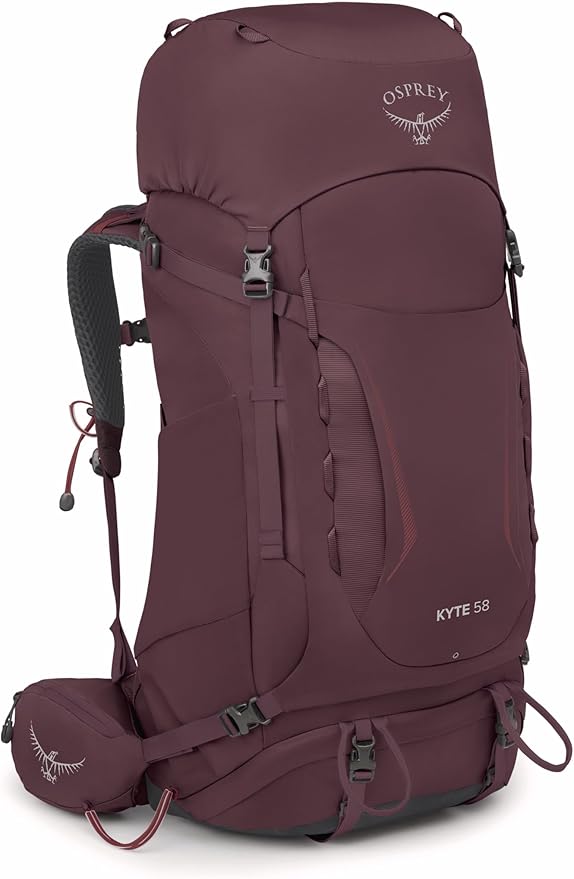 Osprey Kyte 58L Women's Backpacking Backpack with Hipbelt Elderberry Purple WM/L