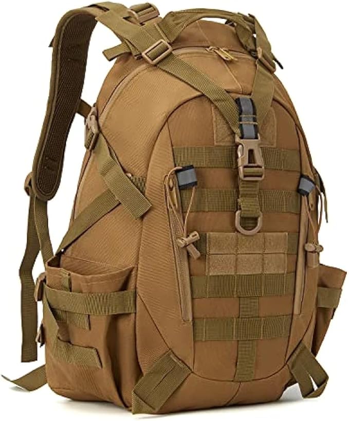 QT&ampQY 35L Military Tactical Backpack Large Army Rucksack Molle Bug Out Bag Assault Pack Outdoor Camping Hunting Laptop Daypack