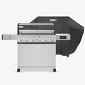 Monument Grills 6-Burner Convertible Natural Gas Smart bbq Grill Stainless Steel Denali 605 with BBQ Cover (Without Conversion Kit)
