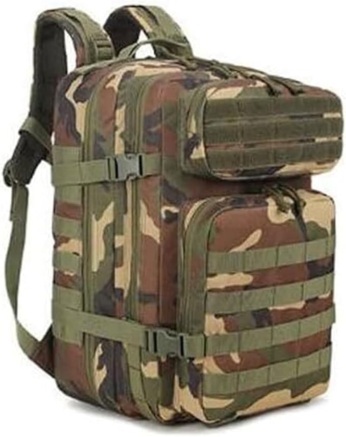 Hiking Backpack Oxford Military Camouflage Backpack for Backpack for Work、School、Camping、HuntingSize：50 * 30 * 28cm(Green)