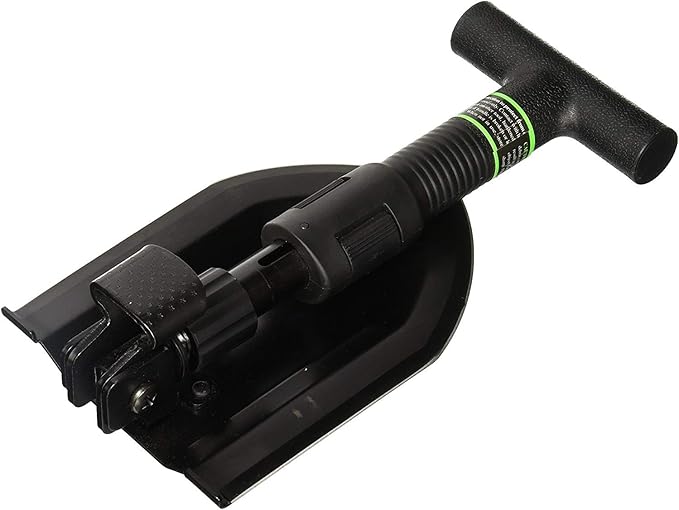 Schrade Delta Class Pay Dirt Shovel 1 lbs with Folding Capabilities Durable 3Cr Steel Black Oxide Finish for Outdoor Exploring Hiking