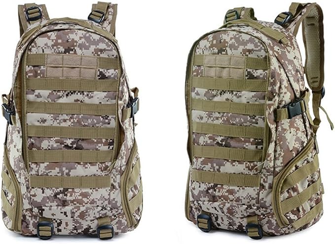 Military Tactical Backpack for Men Hiking Day Pack Molle Army Assault Pack Rucksack Bag(Desert Digital)