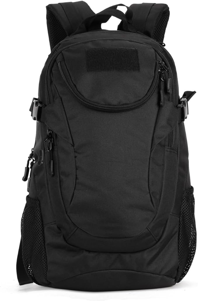 Tactical Bags &amp Packs 25L EDC Daypack Outdoor Hiking Military Rucksacks for Men Women (Black)