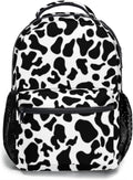 Girls School Backpack Cow Print Cute Aesthetic Backpack Lightweight Large Capacity Student Bookbag for Elementary Middle School Teen Girls Back to School Travel Daypack
