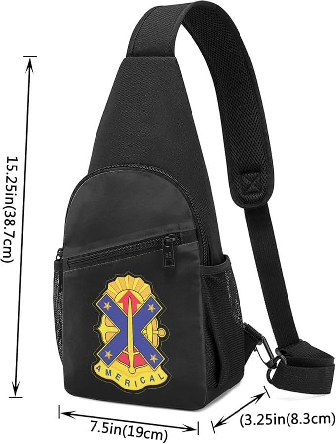 US Army 23rd Infantry Division Chest Pack Leisure Shoulder Crossbody Chest Bag