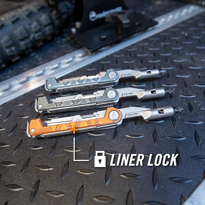 Gerber Gear Armbar Drive EDC Multitool 8-in-1 Pocket Knife with Pocket Screwdriver 2.5 Blade Orange