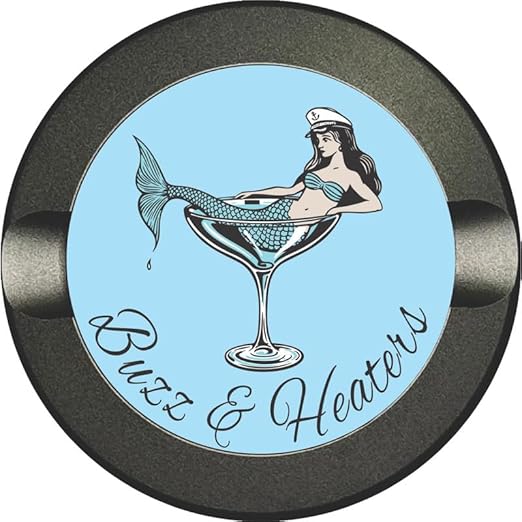 Buzz &amp Heaters Metal Container for Zyn | Metal Holder for Zyn |Metal Can for Zyn | Metal Cases for Zyn Holder | Metal Pouch Cans for Zyn | Offshore Mermaid Martini