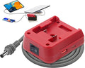 Starlink Mini Battery Adapter Compatible with Milwaukee M18 [Low Voltage Cutoff Protection] 5FT Starlink Mini Power Cable for 18V Battery 18AWG Battery Adapter DC Power Cable (Red)