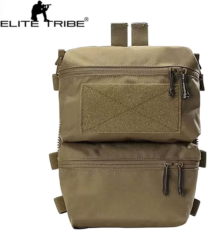 Emerson FRO Style V5 Vest Back Double Pouch Multi-purpose Bag Zip On Backpack (Coyote Brown)