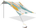 Beach Canopy with Windproof Ropes &amp Sandbags Beach Tent Sun Shade Sun Shelter for Camping Trips Fishing Backyard Fun or Picnics Mountain