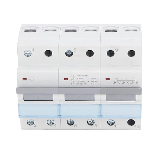 Manual Transfer Switch RV 3P 400VAC Single Side Interlock Circuit Breaker 35mm DIN Rail Mounting (125A)