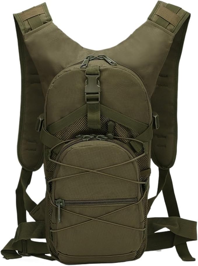Compatible For 15L Tactical Backpack Bicycle Backpacks Outdoor Sports Hiking Camping Fishing(Black B)