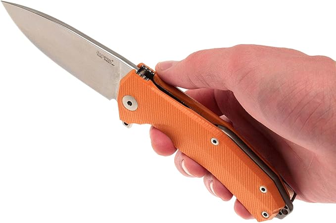 LionSTEEL KUR EDC Folding Knife Sleipner Steel Stone-Washed Blade