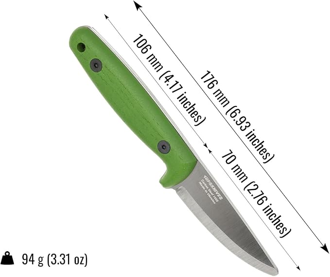 BPSKNIVES Season Series Spring - Kids First Knife - Bushcraft Knives for Boys - Whittling Knives for Kids - Safe Kid Knife with Sheath &amp Rounded Tip - Camping Knife - Gift for Boys