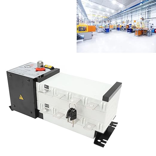 Dual Power Automatic Transfer Switch AC400V 2 in 1 Out Isolated Power Transfer Switch for Generator (200A)