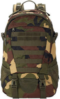 Military Tactical Backpack for Men Hiking Day Pack Molle Military Rucksack Waterproof EDC Bag (Jungle Camouflage)